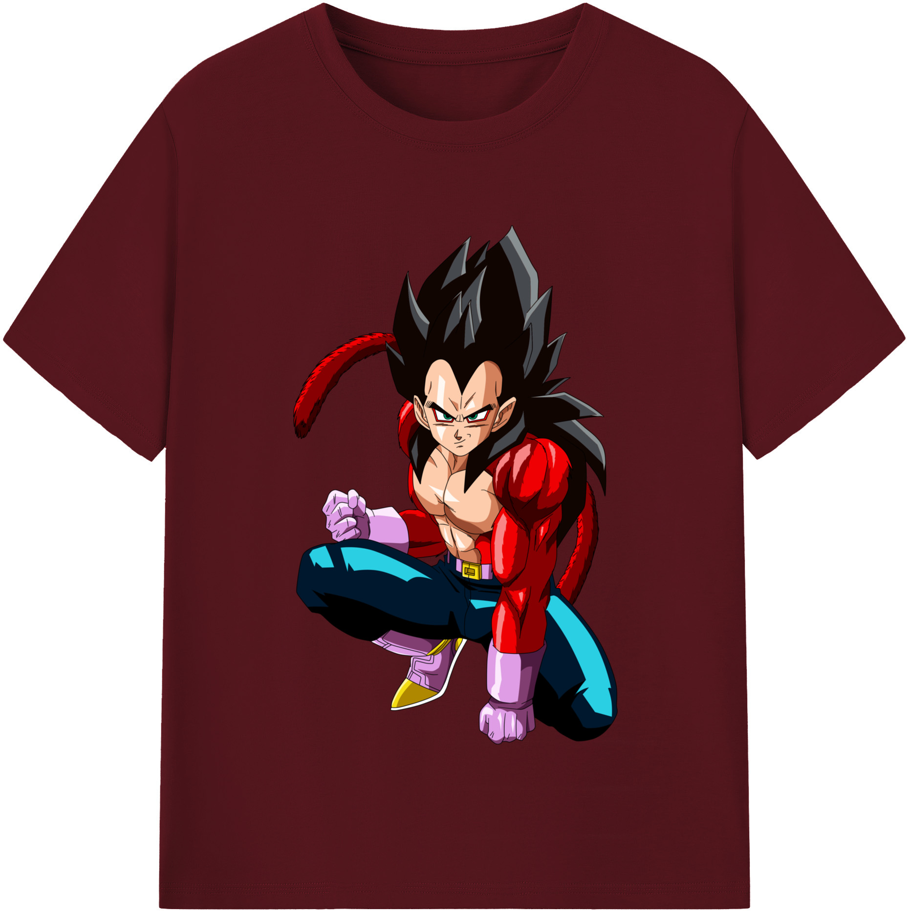 （画像用） ドラゴンボール ベジータ四世（Bejīta Yonsei）DRAGON BALL Vegeta IV 綿100％半袖Tシャツ（フロントプリント）